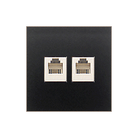 Фотография товара 'Ecoplast Розетка телефонная двойная 2хRJ-11 с накладкой 865608-1'