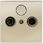 Фотография товара 'Ecoplast Накладка розетки TV+FM+SAT 2(3) 865201-1'