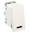 Фотография товара 'Ecoplast Переключатель с двух мест, с индикатором 45х22,5мм (схема 6L) 16 A, 250 B (белый) LK45, 850404-1'
