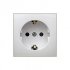 Фотография товара 'Ecoplast Розетка с заземляющими контактами, без шторок, LK60 863104'