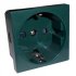 Фотография товара 'Ecoplast Розетка с заземляющими контактами, со шторками, LK45 ( для выделения "чиcтого питания сети") 851119'