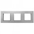 Фотография товара 'Ecoplast Рамка 3-постовая из натурального анодированного алюминия LK45 854323'