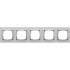 Фотография товара 'Ecoplast Рамка 5-постовая из натурального анодированного алюминия LK80 864523'
