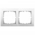 Фотография товара 'Ecoplast Рамка 2-постовая (серебристый металлик) LK80 844203-1'