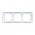 Фотография товара 'Ecoplast Рамка 3-постовая (серебристый металлик) LK80 844303-1'