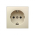 Фотография товара 'Ecoplast Розетка с заземляющим контактом, без шторок LK60 863101-1'