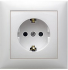 Фотография товара 'Ecoplast Розетка с заземляющим контактом, со шторками 863204-1'