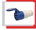 Ecoplast Розетка прямая переносная защищенная 2Р+РЕ 32А 220В IP44 89032
