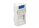 Ecoplast Модуль розетки информационной, 45x22.5, RJ,1 вход 87001