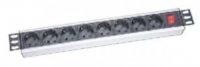 Ecoplast Блок, 8 розеток 16А, 260В 19, с защитными шторками 87018