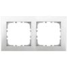 Ecoplast Рамка 2-постовая (серебристый металлик) LK80 844203-1